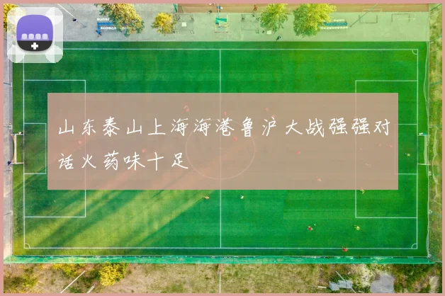 山东泰山上海海港鲁沪大战强强对话火药味十足